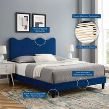 Load image into Gallery viewer, Current Performance Velvet King Platform Bed by Modway