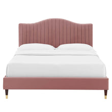Load image into Gallery viewer, Juniper Channel Tufted Performance Velvet Twin Platform Bed by Modway