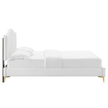Load image into Gallery viewer, Juniper Channel Tufted Performance Velvet King Platform Bed by Modway