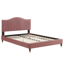 Load image into Gallery viewer, Juniper Channel Tufted Performance Velvet King Platform Bed by Modway