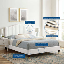Load image into Gallery viewer, Juniper Channel Tufted Performance Velvet King Platform Bed by Modway