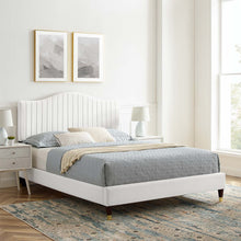 Load image into Gallery viewer, Juniper Channel Tufted Performance Velvet King Platform Bed by Modway