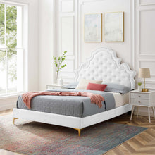 Load image into Gallery viewer, Gwyneth Tufted Performance Velvet Queen Platform Bed by Modway