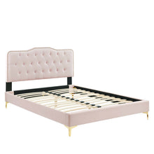 Load image into Gallery viewer, Amber Performance Velvet Queen Platform Bed by Modway