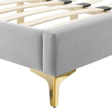 Load image into Gallery viewer, Amber Tufted Performance Velvet Twin Platform Bed by Modway