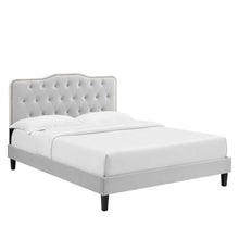 Load image into Gallery viewer, Amber Tufted Performance Velvet King Platform Bed by Modway