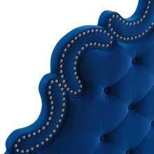 Load image into Gallery viewer, Sasha Button-Tufted Performance Velvet Twin Bed by Modway