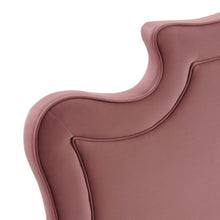 Load image into Gallery viewer, Neena Performance Velvet Twin Bed in Dusty Rose