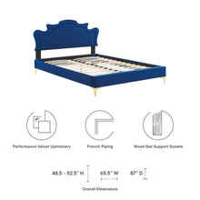 Load image into Gallery viewer, Neena Performance Velvet Twin Bed by Modway