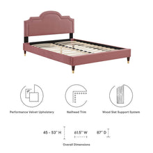 Load image into Gallery viewer, Aviana Performance Velvet Twin Bed by Modway