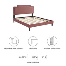 Load image into Gallery viewer, Liva Performance Velvet Twin Bed by Modway