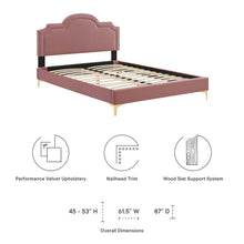 Load image into Gallery viewer, Aviana Performance Velvet King Bed by Modway