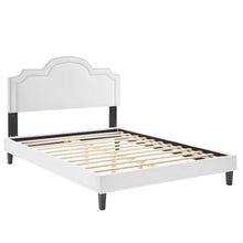 Load image into Gallery viewer, Aviana Performance Velvet King Bed in White