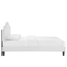 Load image into Gallery viewer, Aviana Performance Velvet King Bed in White