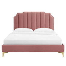 Load image into Gallery viewer, Colette Performance Velvet King Platform Bed by Modway