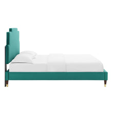 Load image into Gallery viewer, Lindsey Twin Platform Bed in Teal