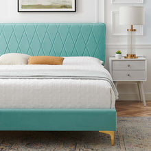 Load image into Gallery viewer, Phillipa Performance Velvet King Platform Bed by Modway