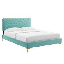 Load image into Gallery viewer, Phillipa Performance Velvet King Platform Bed by Modway