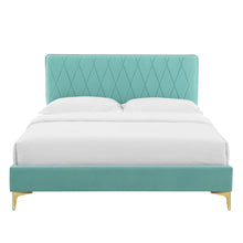 Load image into Gallery viewer, Phillipa Performance Velvet King Platform Bed by Modway