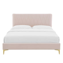 Load image into Gallery viewer, Phillipa Performance Velvet King Platform Bed by Modway