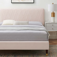 Load image into Gallery viewer, Phillipa Performance Velvet King Platform Bed by Modway