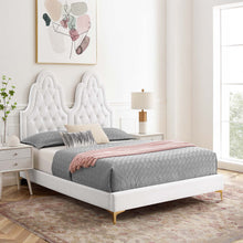 Load image into Gallery viewer, Alexandria Tufted Performance Velvet Twin Platform Bed by Modway