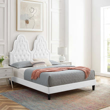 Load image into Gallery viewer, Alexandria Tufted Twin Platform Bed in White