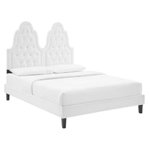 Load image into Gallery viewer, Alexandria Tufted Twin Platform Bed in White