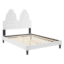 Load image into Gallery viewer, Alexandria Tufted Twin Platform Bed in White