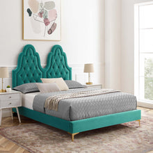 Load image into Gallery viewer, Alexandria Tufted Performance Velvet King Platform Bed by Modway