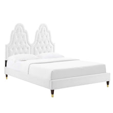 Load image into Gallery viewer, Alexandria Tufted Performance Velvet King Platform Bed by Modway