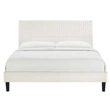 Load image into Gallery viewer, Yasmine Channel Tufted Performance Velvet Queen Platform Bed by Modway