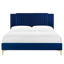 Load image into Gallery viewer, Zahra Channel Tufted Performance Velvet Queen Platform Bed by Modway