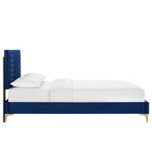 Load image into Gallery viewer, Sofia Channel Tufted Performance Velvet Twin Platform Bed by Modway