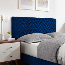 Load image into Gallery viewer, Leah Chevron Tufted Performance Velvet Full Platform Bed by Modway