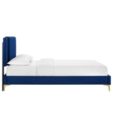 Load image into Gallery viewer, Zahra Channel Tufted Performance Velvet Full Platform Bed by Modway