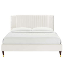 Load image into Gallery viewer, Zahra Channel Tufted Performance Velvet Full Platform Bed by Modway