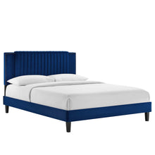Load image into Gallery viewer, Zahra Channel Tufted Performance Velvet Full Platform Bed by Modway