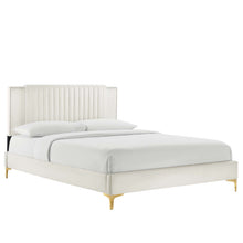 Load image into Gallery viewer, Zahra Channel Tufted Performance Velvet King Platform Bed by Modway