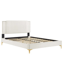 Load image into Gallery viewer, Zahra Channel Tufted Performance Velvet King Platform Bed by Modway