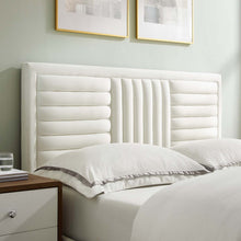 Load image into Gallery viewer, Sofia Channel Tufted Performance Velvet King Platform Bed by Modway