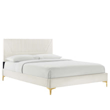 Load image into Gallery viewer, Yasmine Channel Tufted Performance Velvet King Platform Bed by Modway