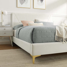 Load image into Gallery viewer, Yasmine Channel Tufted Performance Velvet King Platform Bed by Modway