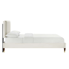 Load image into Gallery viewer, Zahra Channel Tufted Performance Velvet King Platform Bed by Modway
