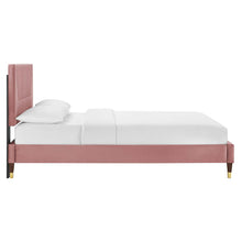 Load image into Gallery viewer, Yasmine Channel Tufted Performance Velvet King Platform Bed by Modway