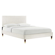 Load image into Gallery viewer, Yasmine Channel Tufted Performance Velvet King Platform Bed by Modway