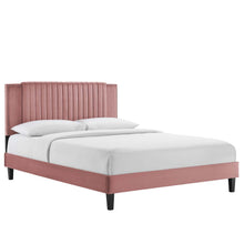 Load image into Gallery viewer, Zahra Channel Tufted Performance Velvet King Platform Bed by Modway