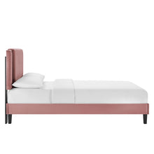 Load image into Gallery viewer, Zahra Channel Tufted Performance Velvet King Platform Bed by Modway