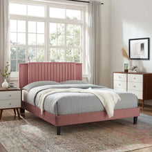 Load image into Gallery viewer, Zahra Channel Tufted Performance Velvet King Platform Bed by Modway