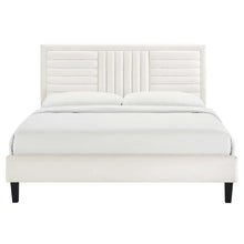 Load image into Gallery viewer, Sofia Channel Tufted King Platform Bed